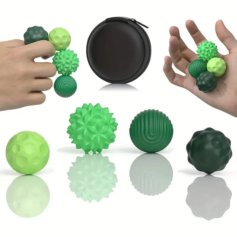 Kinect stress ball bumped texture close-up in palm